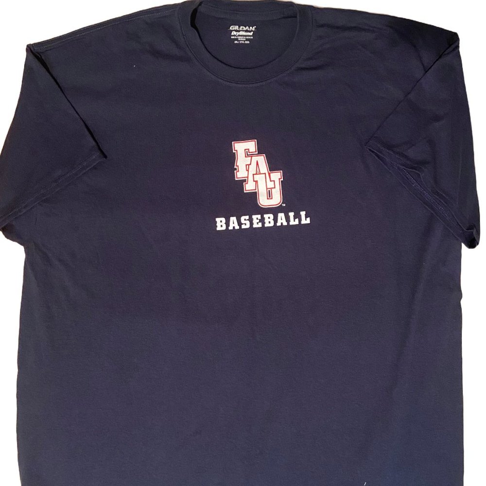 FAU Florida Atlantic University Baseball Gildan Tee, 2XL